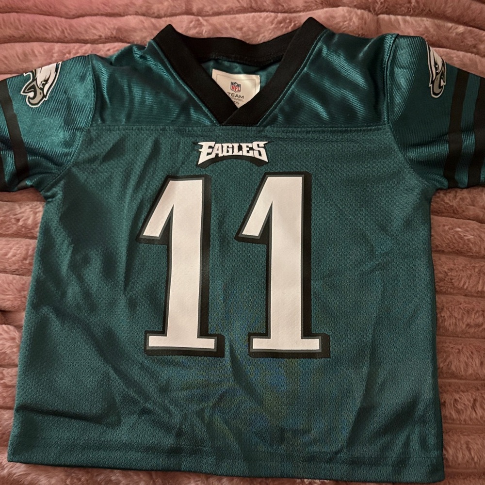 NFL Philadelphia Eagles Youth Jersey in Teal with White #11
